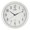 Wall Clock Radio White Diameter Analog Second Hand Stops At Night 26.8cm IQ-1060J-7JF