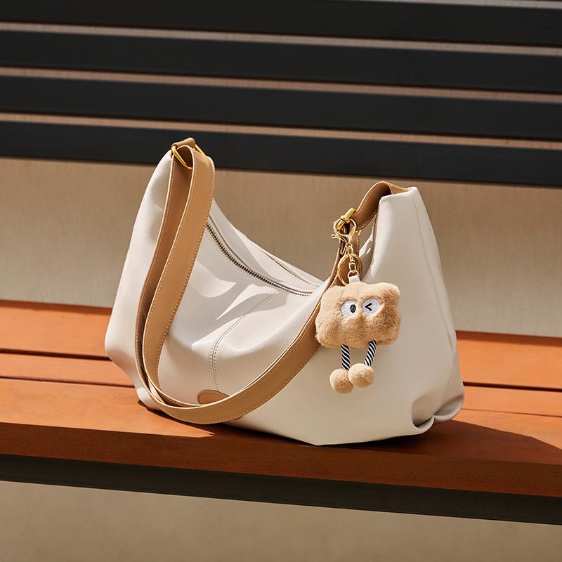 Leather Shoulder Bag Large Capacity Top Layer Cowhide Women Brand Diagonal Cross Bag Fashionable Designer Luxury Women's Handbag