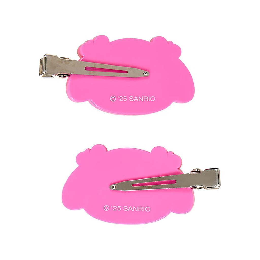 Sanrio Заколка-челка My Melody ABS и Возраст 484288 (Токонацу Каникулы) & Сталь, Набор «Смотрящий вправо — Смотрящий влево», 3+,