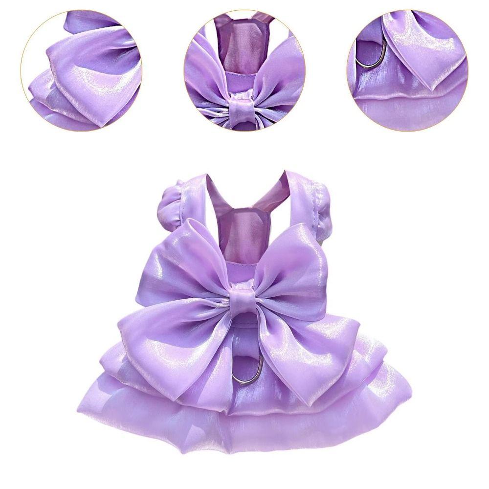 Bow Pet Dog Clothes Lovely Pet Bowknot Skirt Gift Pet Princess Skirt Pet Party Supplies