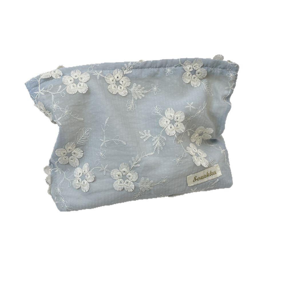 Косметичка с тиснением в виде цветов, большая вместимость, сумка для хранения средств по уходу за кожей, женский клатч, сумка для хранения на молнии