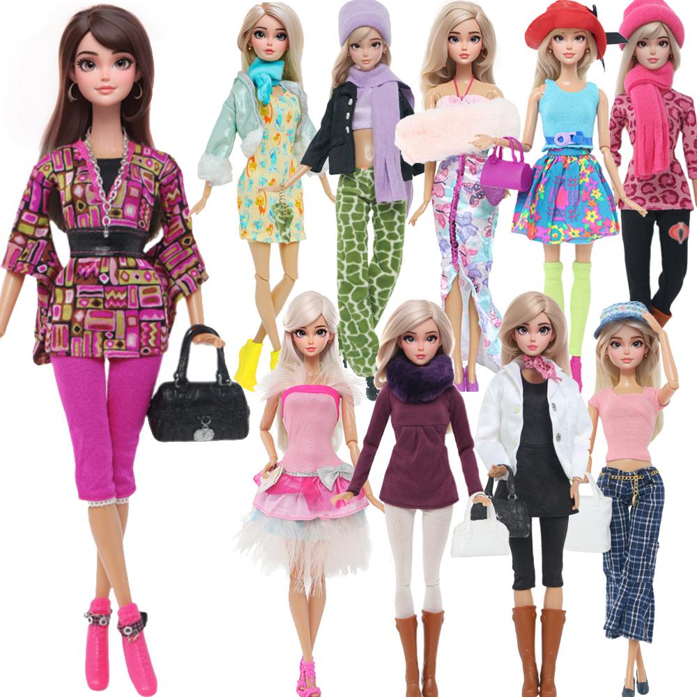 Doll Clothes and Accessories for 30cm Doll Bags Shoes Hat Outfits 1/6 11.5 Inch Dollhouse Playset (NO DOLL)