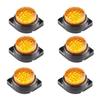6PCS LED Side Marker Lights 24V Amber Trailer Marker Lamps – Cab Marker / Truck / RV / Semi Truck / Cargo Trailer Lights (Universal Fit)