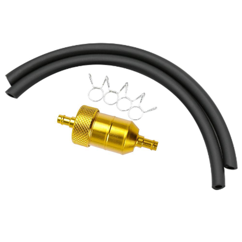 Aluminum Alloy Oil Filter for Motocross ATV Kart Dirt Bike Fits 8mm Fuel Systems Enhances Fuel Flow and Engine Performance