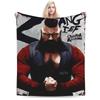 Забавные Пледы по Фильму Street Fighter Мягкий Флис Удобные Пледы Машинная Стирка