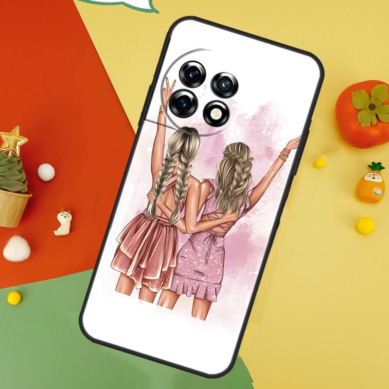 Лучшие друзья BFF Совпадающий задний чехол Для OnePlus 15 13R 13 13T 12 12R 11 10 10T 8T Nord CE 5 2 3 4 Lite N20 N30 Чехол