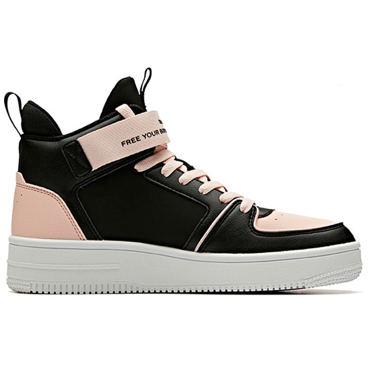 Anta Кроссовки Lifestyle Series High-Top женские кроссовки черные розовые белые 92948061-6