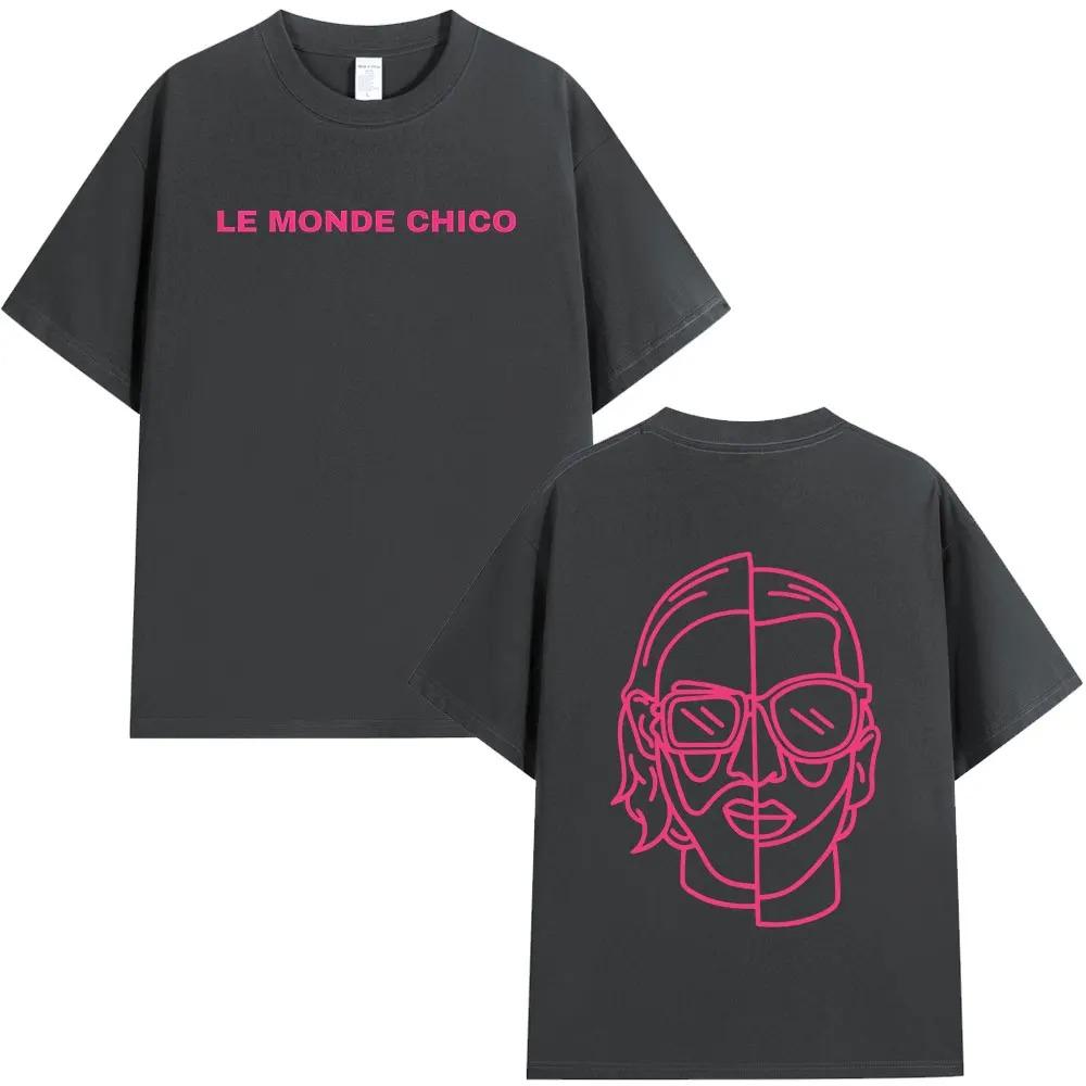 Le Monde Chico T Shirt French Rapper PNL Album Graphic Print T-shirt Men Women Hip Hop Fashion Best Selling Loose Clothes Unisex