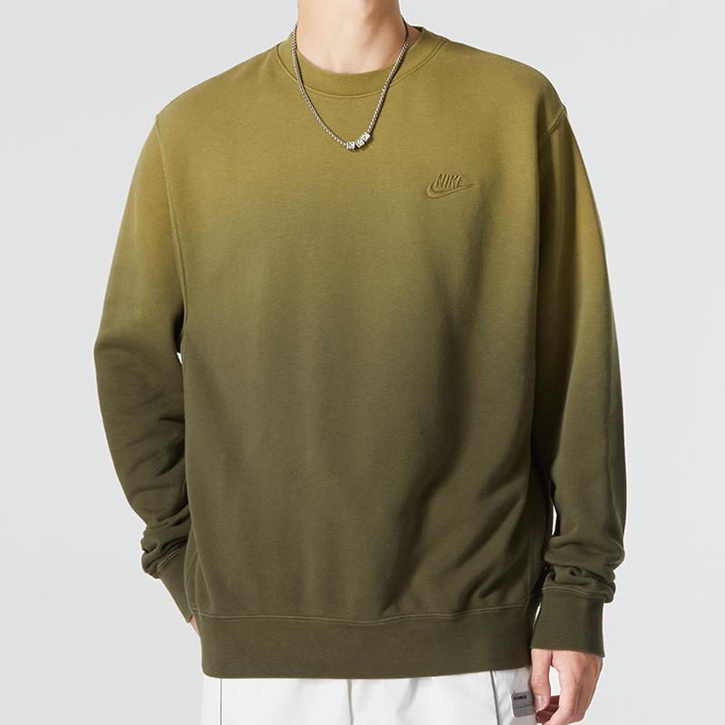 Nike Спортивный свитшот с градиентом и круглым вырезом Оливковый DQ4628-325