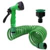Garden Irrigation Water Pipe Sprinkler Head With 7-Function Nozzle Hose, Car Cleaning Spring Pipe, Plastic Hose Cleaning Tool