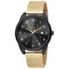 ES1G212M0095 Golden Mesh Strap Black Dial Mens Watch