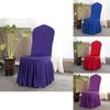 Роскошный эластичный чехол на стул с плиссировкой, идеально подходящий для свадеб и банкетов