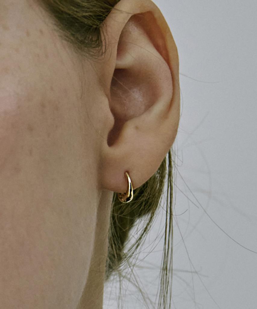 Akarki 14K Noah Teardrop One-Touch Ring Earrings
