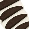 VidaXL Self-Adhesive Stair Treads 15 Pieces 65 X 21 X 4 Cm Brown Semicircular Large 322351