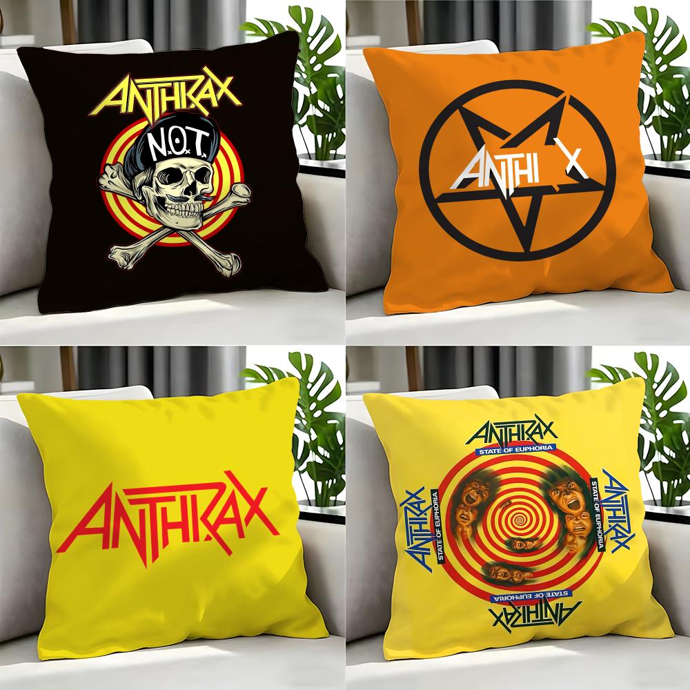 metal Anthrax Cushion Cover Cushion Cover Set Pcs x x x Pillowcase Decorative Sofa Home Decor