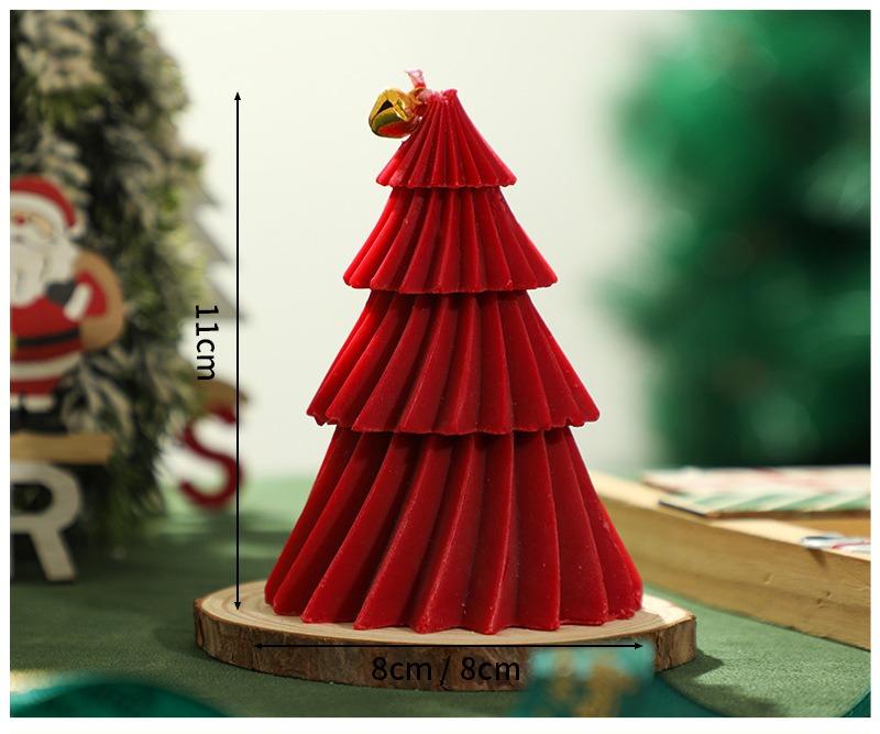 Набор свечей и форм «Рождественская елка» Сделай сам силиконовые формы для свечей, мыла, гипса, праздничные подарки с готовыми свечами