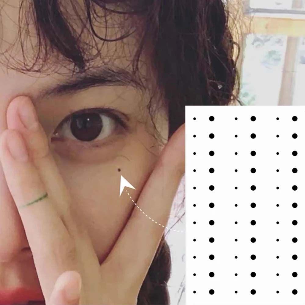 Уголок DIY Инструмент для татуировок Черная точка Временные татуировки Родинка-слезинка Наклейки для татуировок Боди-арт