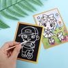 Learning Toy Cards Stickers Magic Scratch Drawing Board Colored Scratch Paper Magic Doodle Board