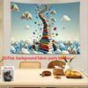 2D Причудливая фотозона «Башня из книг» для тематики школы и библиотеки