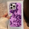 Purple Butterfly Water Wave Texture Phone Case for Iphone 16 15 14 7 8 Plus 13 Pro Max X XS XR SE 2022 Shell Silicone Back Cover