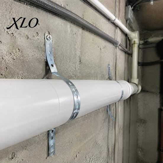 Plumbing Repair Hardware Galvanized Metal Pipe Strap with 1/4 3/17Inch Predrilled Holes, 24-Gauge Carbon Steel Durable Fixing Band Hanging Support
