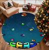 Among Us Pattern Round Rug, Indoor/Outdoor Mat, for Picnic, Gameroom, Bedroom, Office, Living Room, Home Decor Carpet, Birthday Gift
