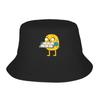 Adventures Time Jake in Pocket Bucket Hats Getaway Headwear Stuff Cartoon Anime Fishing Caps for Girl Session Hats Foldable