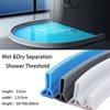 Разделение мокрой и сухой зон Порог для душа Самоклеящийся Барьер для душа Водоудерживающая полоса Ванная комната