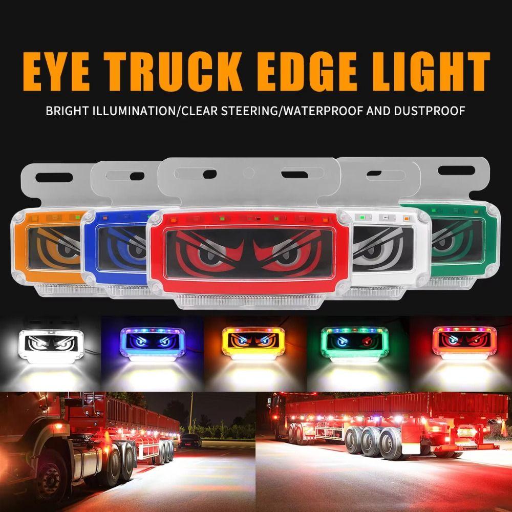 RGB LED Devil's Eye Truck Light Ultra-Bright 24V Truck Side Marker Light Replacement