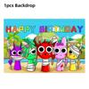 Sprunkis Birthday Party Decoration Tableware Cup Plate Napkin Balloon Banner Cake Decor for Baby Shower Kid Event Party Supplies