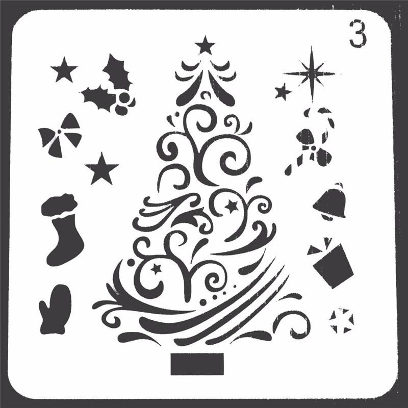 Полезный альбом, кружевная линейка, рождественское ремесло, практический шаблон для рисования, рисунок, полый трафарет «сделай сам»