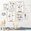 Rocket Galaxy Space Exploration Number Alphabet Nordic Posters And Prints Wall Art Canvas Painting Wall Pictures Kids Room Decor