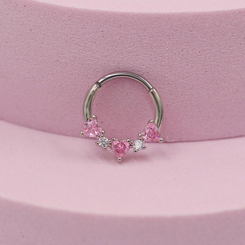 Стильное хрустальное кольцо для носа из нержавеющей стали серебристого цвета, аксессуары для пирсинга тела для вечеринок