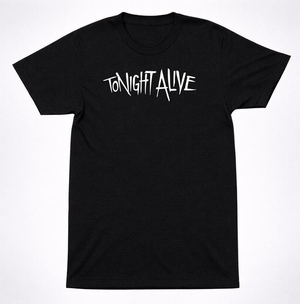 Tonight Alive Logo T-Shirt: Minimalist Pop Punk Design - Black Cotton, Alternative Rock Band Apparel, Soft & Durable