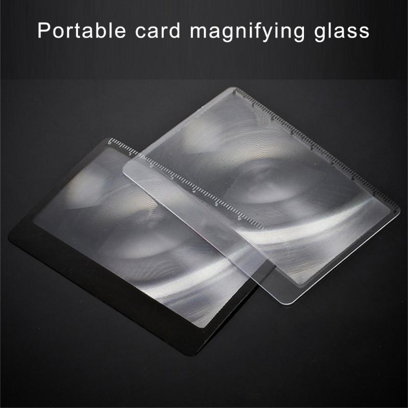 5Pcs 3x Magnifier for Reading Credit Card Size Pocket Magnifier Magnifying Cards for Wallet Portable Magnifier for Read