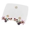 Korean Style Oil Floral Stud Earrings 925 Silver Needle Flower Design Drop Earrings  Daily