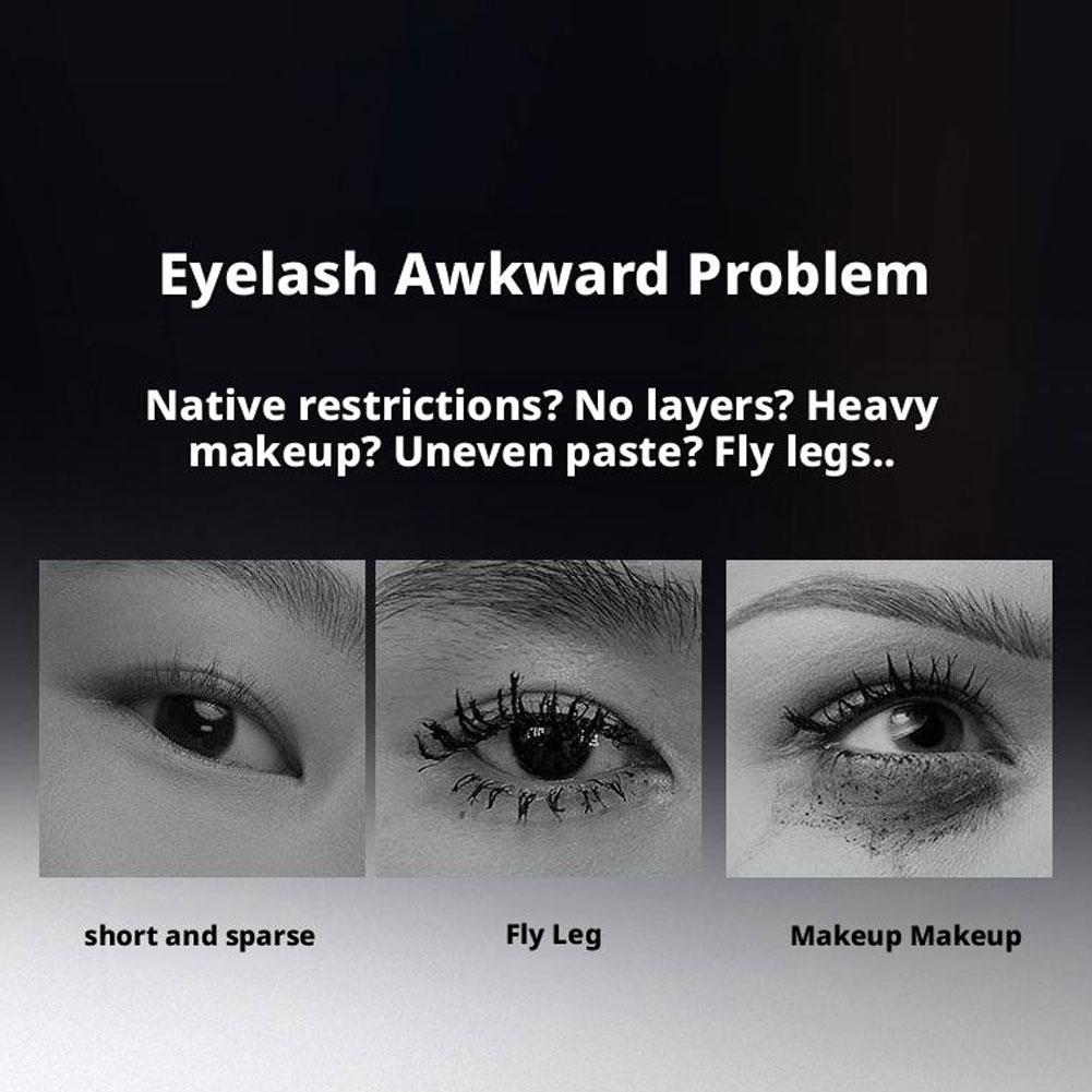 Двусторонняя тушь для ресниц Водостойкая Длинная Подкручивающая Объемная Не размазывающаяся E7G0