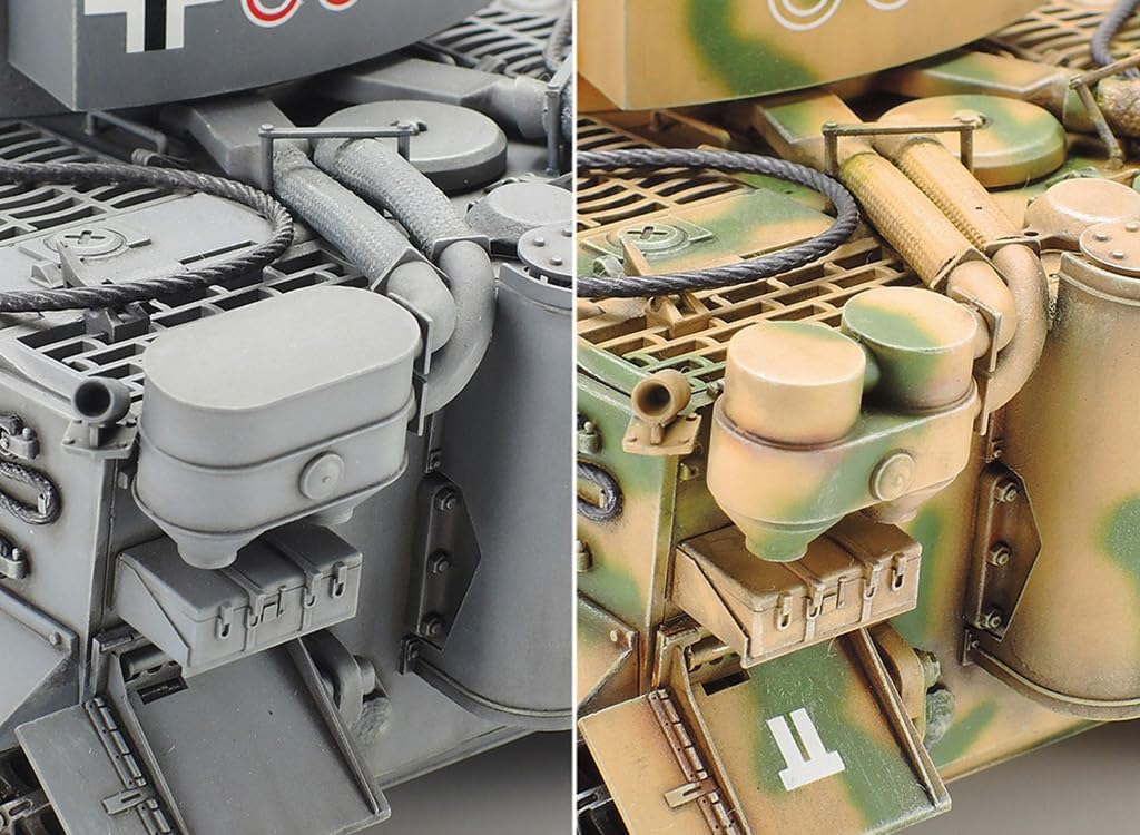 Tamiya Серия военных миниатюр 216 Немецкая армия Тяжелый танк Тигр I Ранний тип производства Пластиковая модель-конструктор 35216 1/35 №