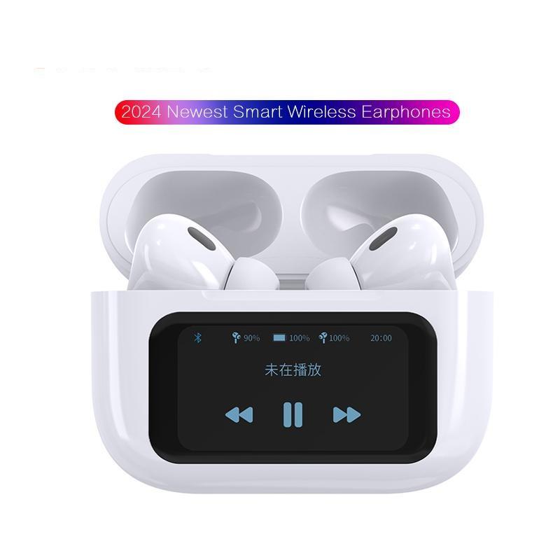 2024 Newest Design Wireless Smart Earphones Touch Screen Control Noise Cancel Headset HiFi Stereo Surround Music Headphone For All Smartphones