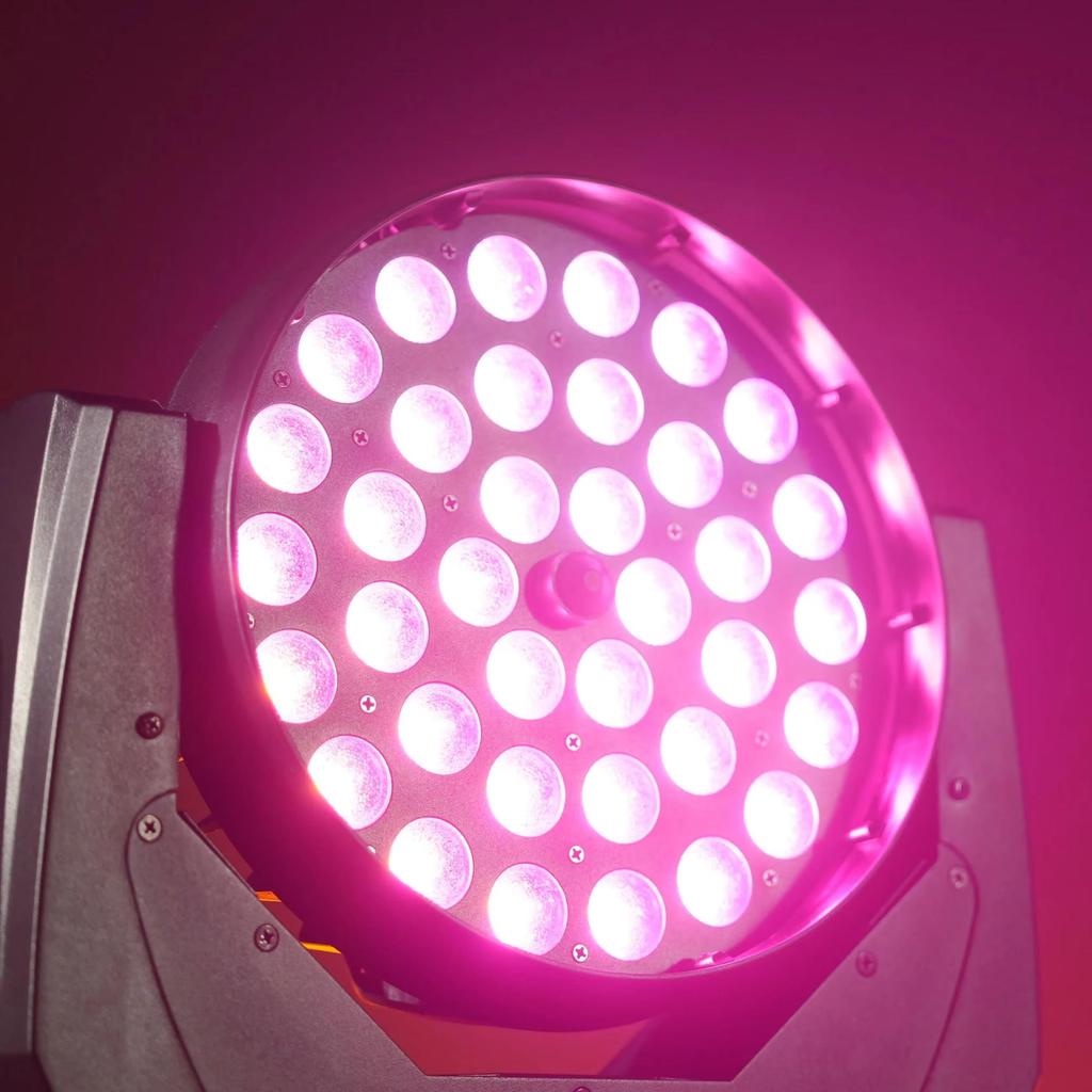 36x15W LED Zoom Wash Moving Head Lighting Light Disco Party Wedding Club Bar DMX512 LED Beam Wash Effect Light Stage Event Show