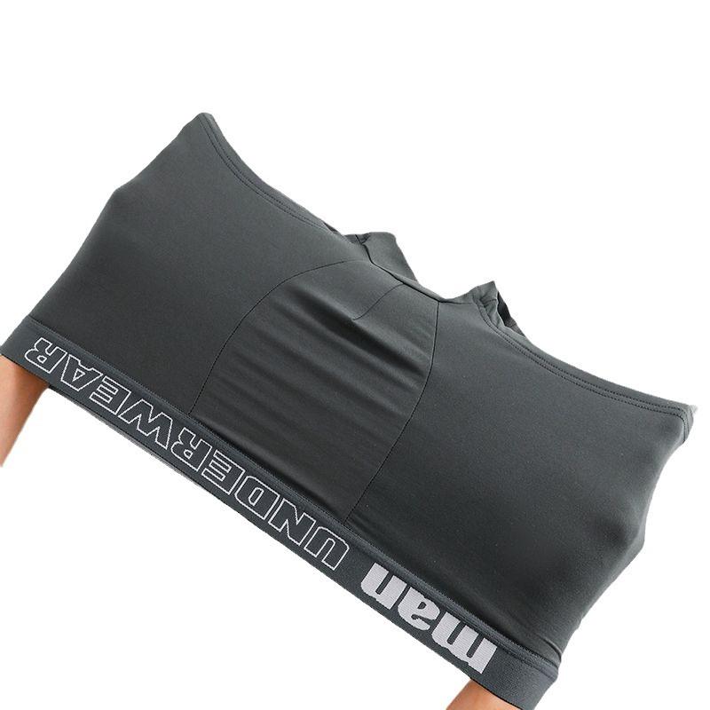 Men's Boxer Pure Cotton Inner Crotch Antibacterial Comfortable Breathable Mid-waist Underwear