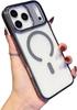 Прозрачный Акриловый Магнитный Чехол Для Телефона Для iPhone 17 Pro Max Air 16 15 Plus 14 13 Для Magsafe Беспроводной Заряд Тонкий Чехол