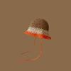 Handmade straw hat women's spring and summer small fresh sun hat travel sun protection hat sweet versatile fisherman hat