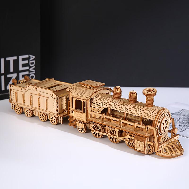 Chengyan 3D Деревянная головоломка Делюкс Маленький поезд