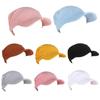 Classy Summer Sunscreen Turban Cap Headband Solid Color Hair Wrap Nursing Cap Headwear Sleeping Cap for Friends