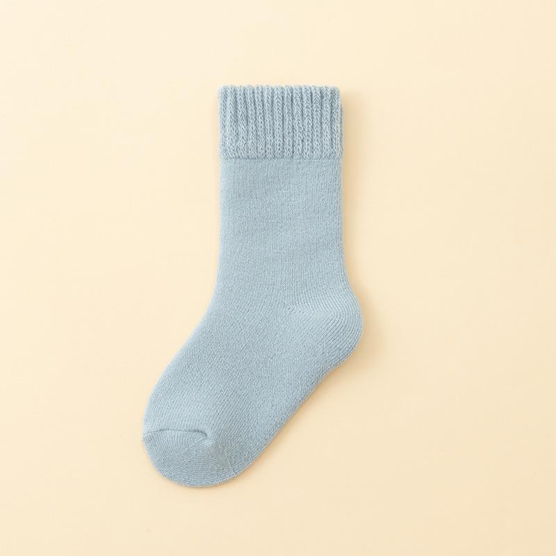 Детские плюшевые флисовые зимние носки - Теплые, толстые, до середины икры, носки для сна для мальчиков и девочек