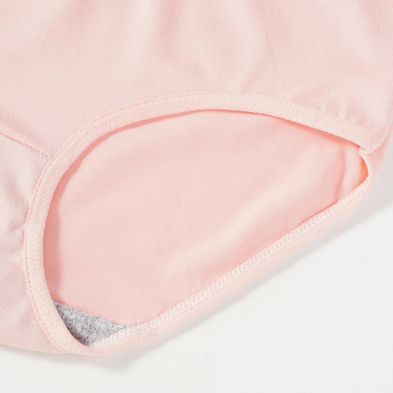Женское нижнее белье Хлопковая ластовица Однотонное Простое Со средней посадкой Удобные Девичьи трусики