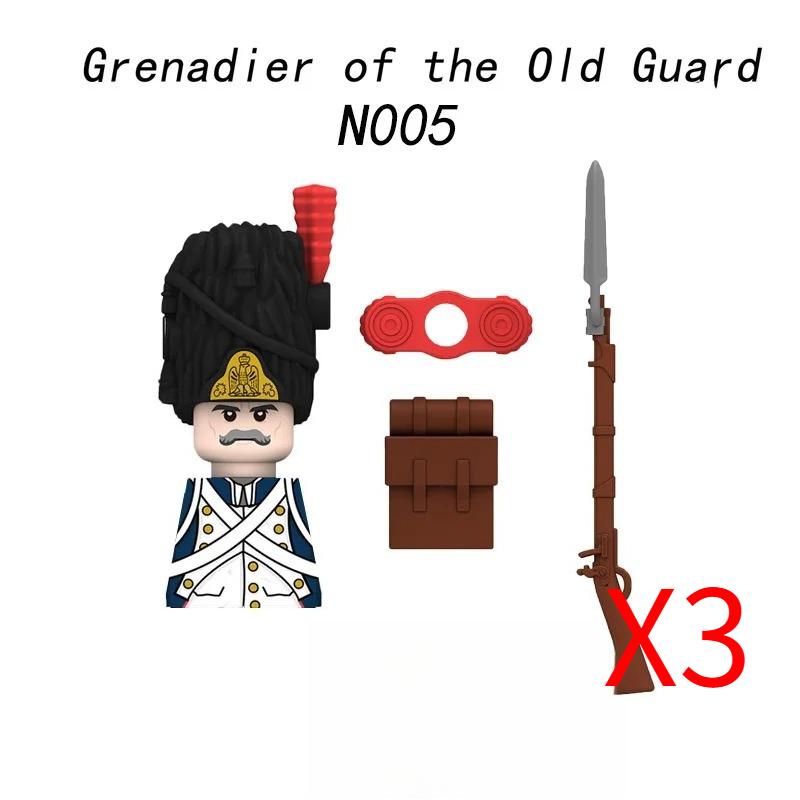 MOC Средневековый Военный Наполеоновские Войны Строительные Блоки Британская Французская Армия Пехота Кавалерия Фигурка Солдата Кирпичный Конструктор