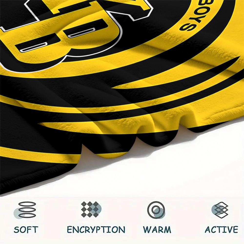 1PC BVB Print Flannel Blanket, High quality All Seasons, Home Decor, Warmth and Comfort, Perfect for Christmas Gifts