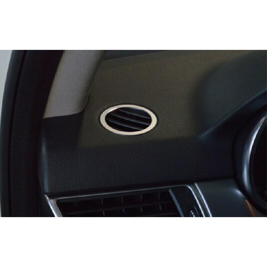 Air Outlet Vent Trim L&R Silver Steel Dashboard For Benz GLS GLE 2016- 2PCS